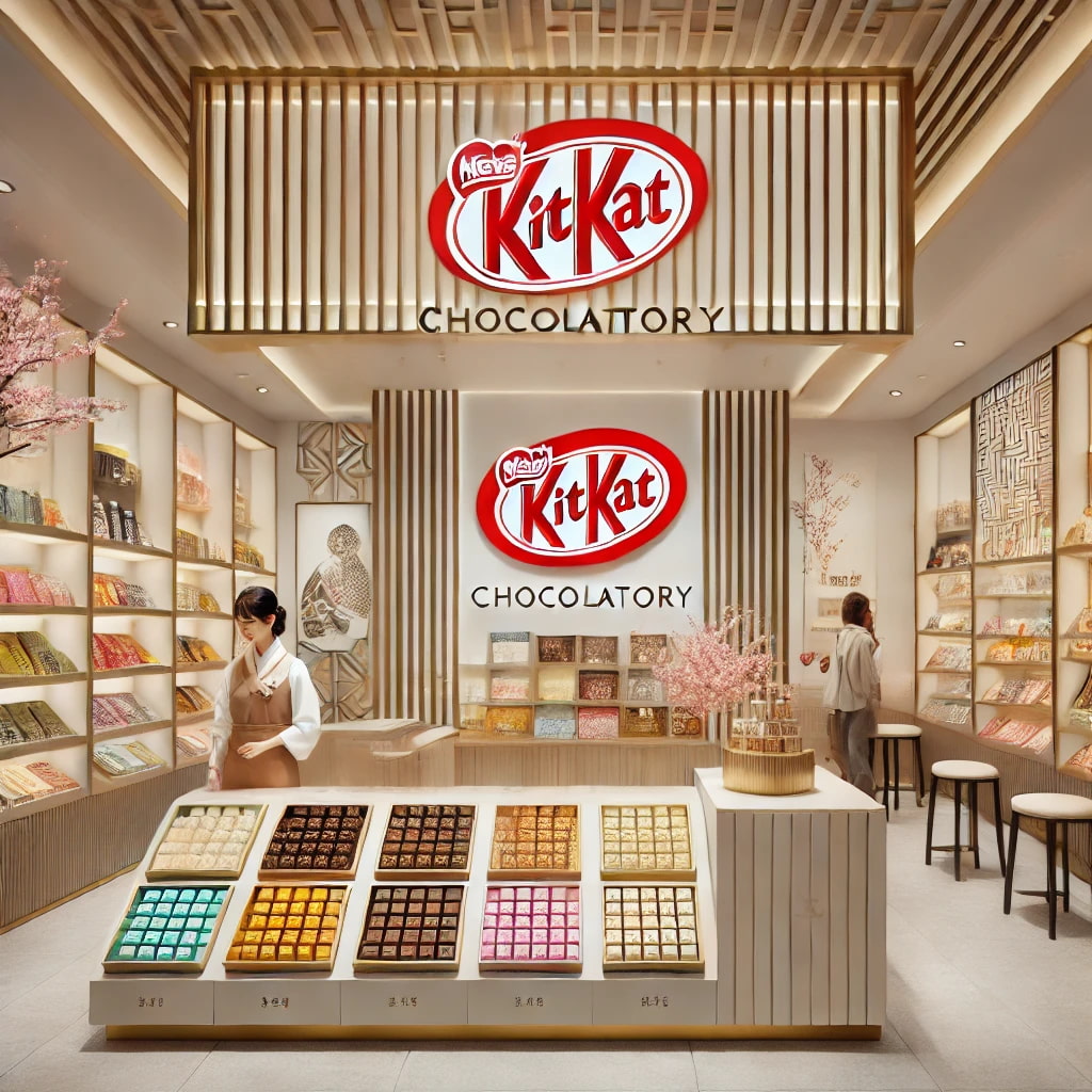Collection of kitkats from the chocolatory in japan