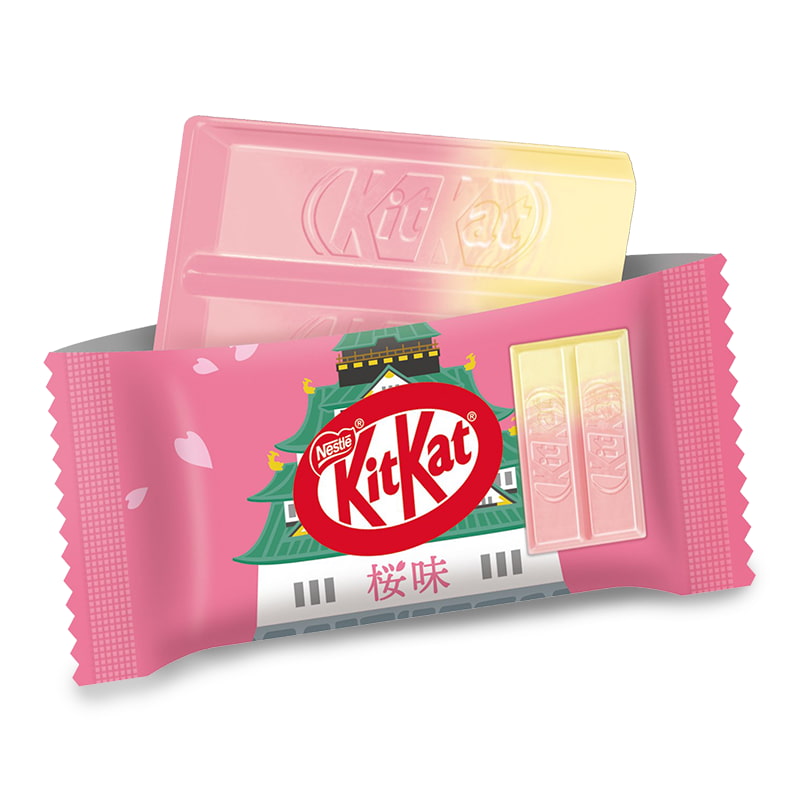 KitKat cherry blossom flavor bar, limited edition from Osaka