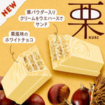 A pack of Japanese KitKats in Chestnut flavor